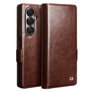 Шкіряний чохол QIALINO Classic Case (FF) для Samsung Galaxy Fold 7 - Brown
