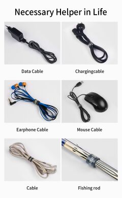 Органайзер для кабеля ESSAGER Strap Cable (0.5m) - Black