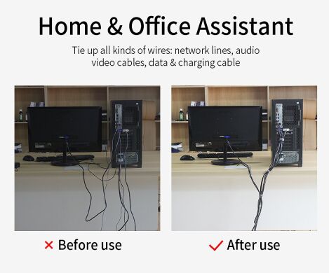 Органайзер для кабеля ESSAGER Strap Cable (0.5m) - Black