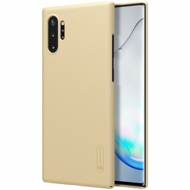 Пластиковий чохол NILLKIN Frosted Shield для Samsung Galaxy Note 10+ (N975) - Gold
