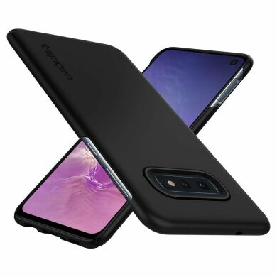 Пластиковый чехол Spigen (SGP) Thin Fit для Samsung Galaxy S10e (G970) - Black