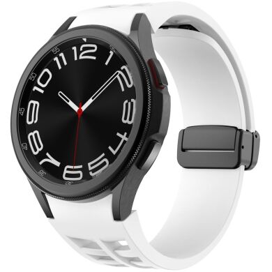 Ремешок Deexe Aurora Strap для Samsung Galaxy Watch 4 / 4 Classic / 5 / 5 Pro / 6 / 6 Classic / 7 / FE - White