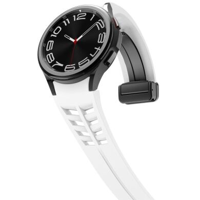 Ремешок Deexe Aurora Strap для Samsung Galaxy Watch 4 / 4 Classic / 5 / 5 Pro / 6 / 6 Classic / 7 / FE - White