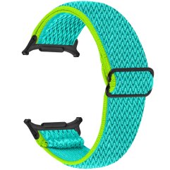 Ремешок Deexe Braided Strap для Samsung Galaxy Watch 8 (40/44mm) / 8 Classic / Ultra (2025) - Yellow / Green