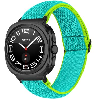 Ремешок Deexe Braided Strap для Samsung Galaxy Watch 8 (40/44mm) / 8 Classic / Ultra (2025) - Yellow / Green