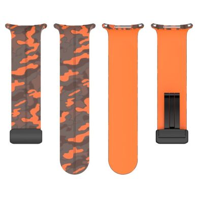 Ремешок Deexe Camouflage Pattern для Samsung Galaxy Watch Ultra (47mm) - Orange