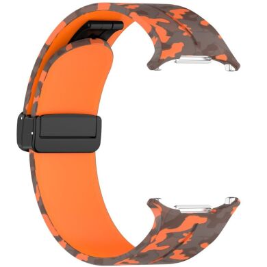 Ремешок Deexe Camouflage Pattern для Samsung Galaxy Watch Ultra (47mm) - Orange