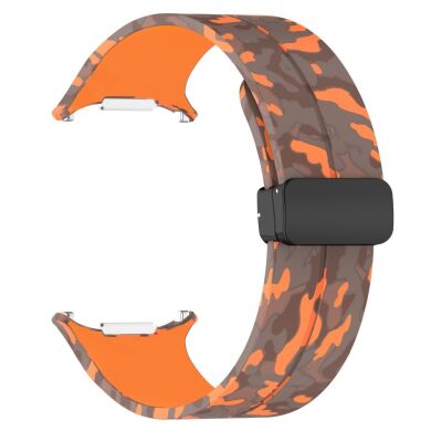 Ремешок Deexe Camouflage Pattern для Samsung Galaxy Watch Ultra (47mm) - Orange