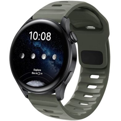 Ремешок Deexe Sport Band для часов с шириной крепления 22 мм - Grey Green