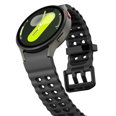 Ремешок KALEBOL Ocean Strap для Samsung Galaxy Watch 4 / 4 Classic / 5 / 5 Pro / 6 / 6 Classic / 7 / FE - Coal Black / Black