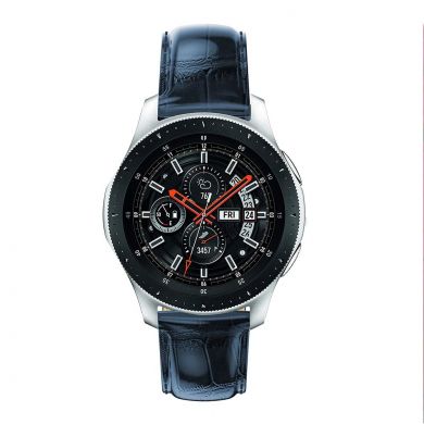 Ремешок UniCase Crocodile Texture для Samsung Galaxy Watch 46mm / Watch 3 45mm / Gear S3 - Blue