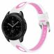 Ремешок UniCase Sport Style для Samsung Galaxy Watch 46mm / Watch 3 45mm / Gear S3 - White / Pink. Фото 1 из 7