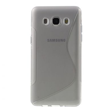 Силиконовый чехол Deexe S Line для Samsung Galaxy J5 2016 (J510) - Gray