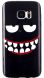 Силиконовая накладка Deexe Black Style для Samsung Galaxy S7 (G930) - Angry Smile. Фото 1 из 3