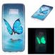 Силіконовий (TPU) чохол Deexe LumiCase для Samsung Galaxy S8 (G950) - Blue Butterfly
