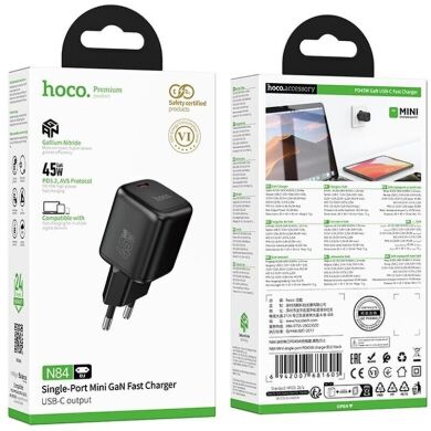 Сетевое зарядное устройство Hoco N84 PD45W - Black