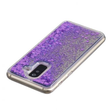 Силиконовая (TPU) накладка Deexe Fashion Glitter для Samsung Galaxy A6+ 2018 (A605) - Purple