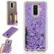 Силиконовая (TPU) накладка Deexe Fashion Glitter для Samsung Galaxy A6+ 2018 (A605) - Purple. Фото 1 из 7