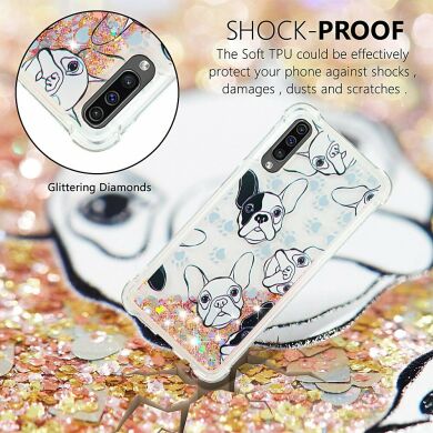 Силіконовий (TPU) чохол Deexe Fashion Glitter для Samsung Galaxy A50 (A505) / A30s (A307) / A50s (A507) - Dog