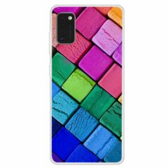 Силиконовый (TPU) чехол Deexe Life Style для Samsung Galaxy A71 (A715) - Colorful Blocks