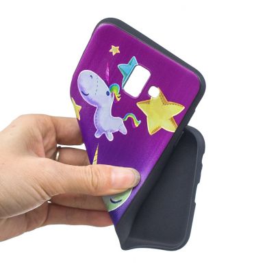 Силіконовий (TPU) чохол Deexe Life Style для Samsung Galaxy J6+ (J610), Star and Unicorn