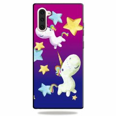 Силіконовий (TPU) чохол Deexe Life Style для Samsung Galaxy Note 10 - Unicorn and Star