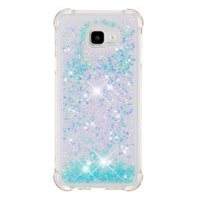 Силіконовий (TPU) чохол Deexe Liquid Glitter для Samsung Galaxy J4+ (J415), Baby Blue