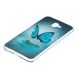 Силиконовый (TPU) чехол Deexe LumiCase для Samsung Galaxy J6+ (J610) - Blue Butterfly. Фото 2 из 6