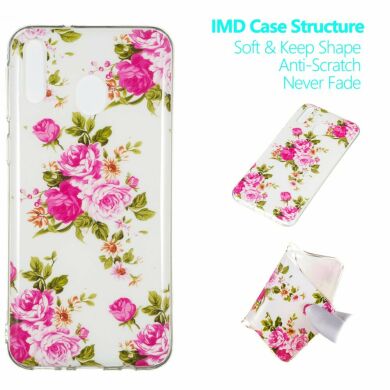 Силіконовий (TPU) чохол Deexe LumiCase для Samsung Galaxy M20 (M205) - Vivid Flowers