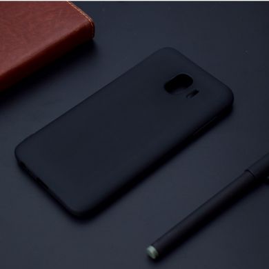 Силиконовый (TPU) чехол Deexe Matte Case для Samsung Galaxy J4 2018 (J400) - Black