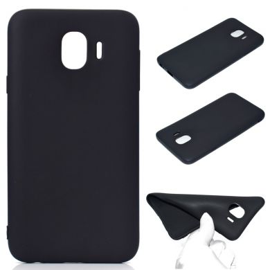 Силиконовый (TPU) чехол Deexe Matte Case для Samsung Galaxy J4 2018 (J400) - Black