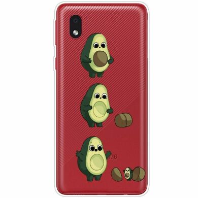 Силиконовый (TPU) чехол Deexe Pretty Glossy для Samsung Galaxy A01 Core (A013) - Avocado