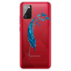 Силіконовий (TPU) чохол Deexe Pretty Glossy для Samsung Galaxy A02s (A025) - Feather