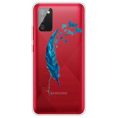 Силіконовий (TPU) чохол Deexe Pretty Glossy для Samsung Galaxy A02s (A025) - Feather