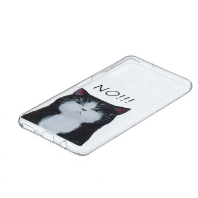 Силиконовый (TPU) чехол Deexe Pretty Glossy для Samsung Galaxy A7 2018 (A750) - Cute Cat