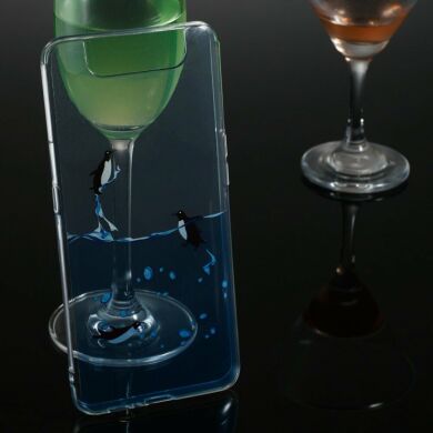 Силіконовий (TPU) чохол Deexe Pretty Glossy для Samsung Galaxy A80 (A805) - Penguin