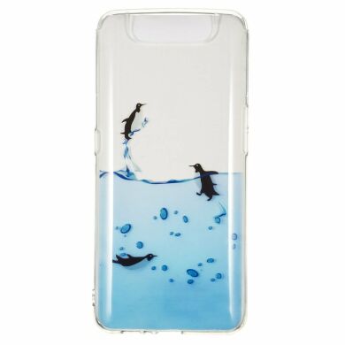 Силіконовий (TPU) чохол Deexe Pretty Glossy для Samsung Galaxy A80 (A805) - Penguin