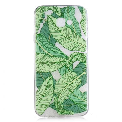 Силіконовий (TPU) чохол Deexe Pretty Glossy для Samsung Galaxy J4+ (J415), Green Leaves