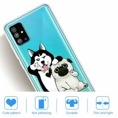 Силиконовый (TPU) чехол Deexe Pretty Glossy для Samsung Galaxy S20 Plus (G985) - Dogs