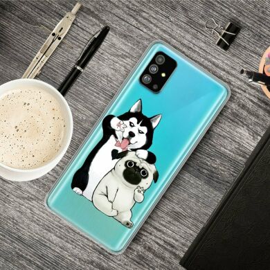 Силиконовый (TPU) чехол Deexe Pretty Glossy для Samsung Galaxy S20 Plus (G985) - Dogs