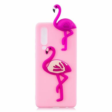 Силіконовий (TPU) чохол UniCase 3D Cartoon Pattern для Samsung Galaxy A70 (A705) - Flamingo