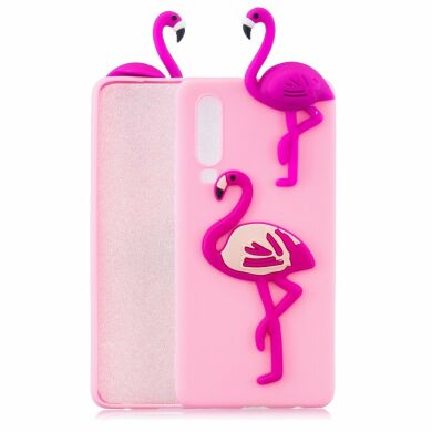 Силіконовий (TPU) чохол UniCase 3D Cartoon Pattern для Samsung Galaxy A70 (A705) - Flamingo