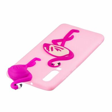 Силіконовий (TPU) чохол UniCase 3D Cartoon Pattern для Samsung Galaxy A70 (A705) - Flamingo