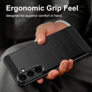 Силіконовий (TPU) чохол UniCase Carbon для Samsung Galaxy S26 FE - Black