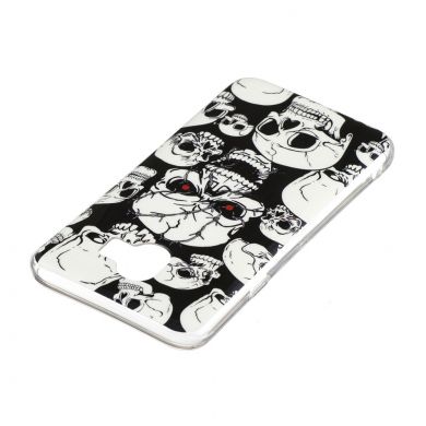 Силиконовый (TPU) Deexe LumiCase для Samsung Galaxy J6 2018 (J600) - Skulls