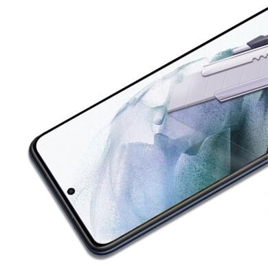 Захисне скло AMORUS Full Glue Tempered Glass для Samsung Galaxy S22 Plus - Black