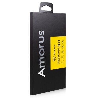 Защитное стекло AMORUS Full Glue Tempered Glass для Samsung Galaxy S22 Plus - Black