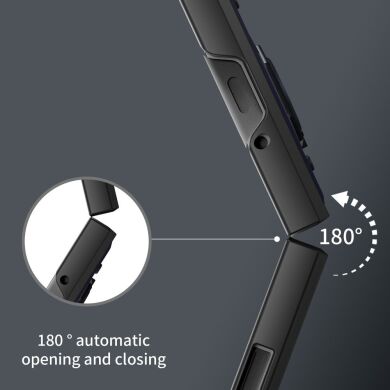 Захисний чохол Deexe Armor Case (FF) для Samsung Galaxy Flip 5 - Silver