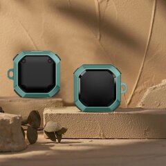 Защитный чехол Deexe Armor Cover для Samsung Galaxy Buds Live / Buds Pro / Buds 2 / Buds 2 Pro / Buds FE - Midnight Green
