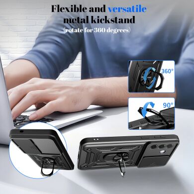 Защитный чехол Deexe Armor Shield для Samsung Galaxy A37 (A376) - Black